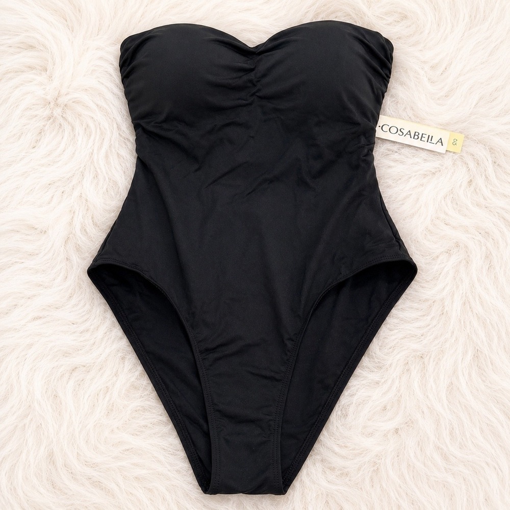 COSABELLA Vita Mar Shaping Bandeau One Piece Swimsuit Black / Size XS - NWT - Picture 4 of 12